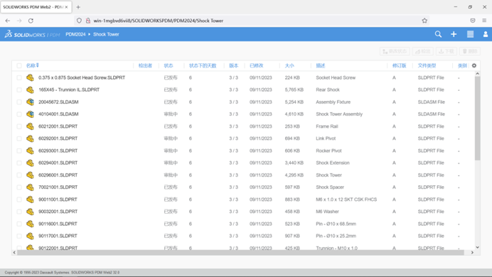 SOLIDWORKS 2024 PDM實現了表視圖和網格圖功能
